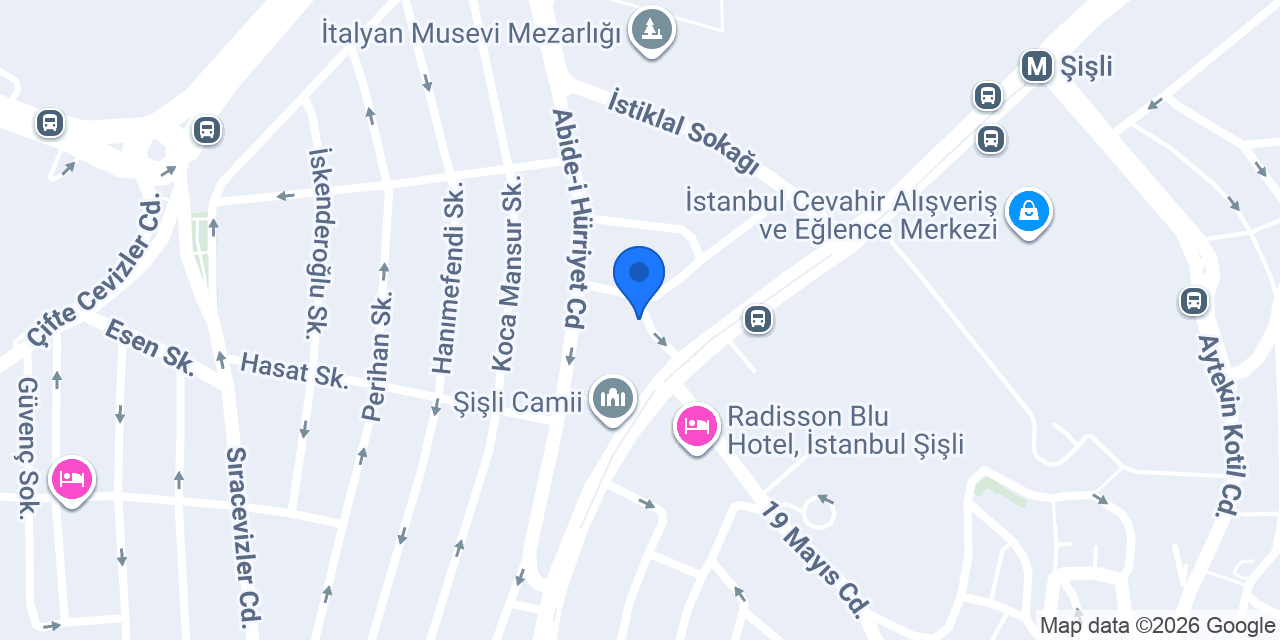 Şişli Meyhanesi konumu