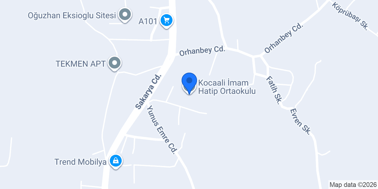 Kocaali İmam Hatip Ortaokulu konumu