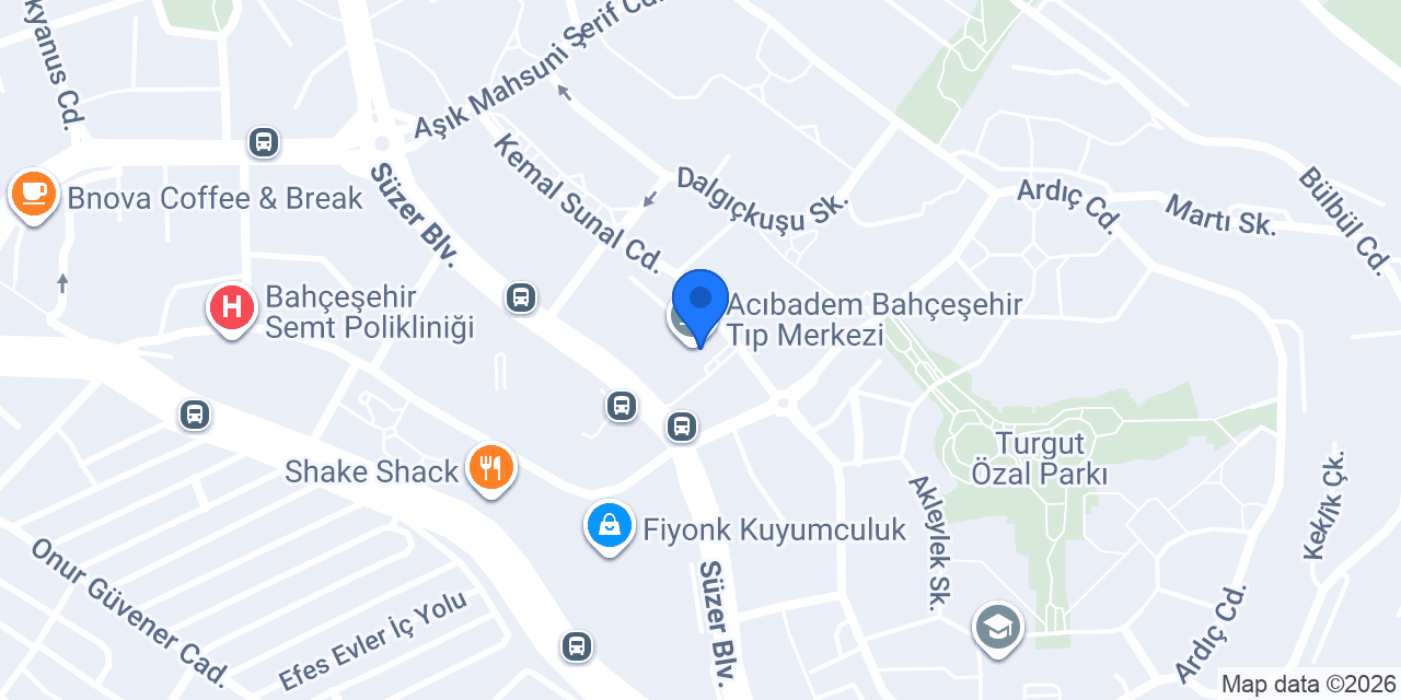Doç. Dr. Hasan Aldinç Bahçeşehir - Dolgu, Botoks, Prp, Mezoterapi, Gençlik Aşısı konumu