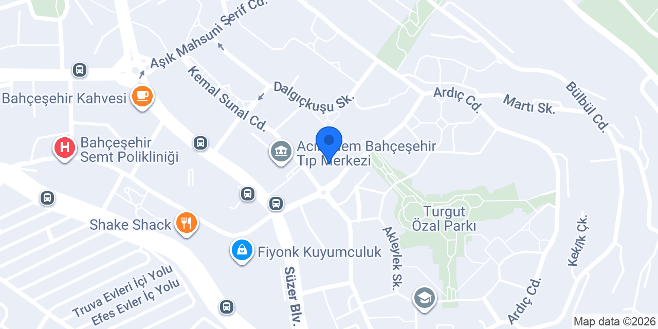 Glow Atelier Bahçeşehir konumu
