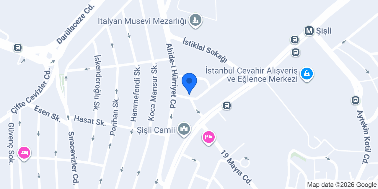 کلینیک زیبایی سپیده موحد در استانبول konumu