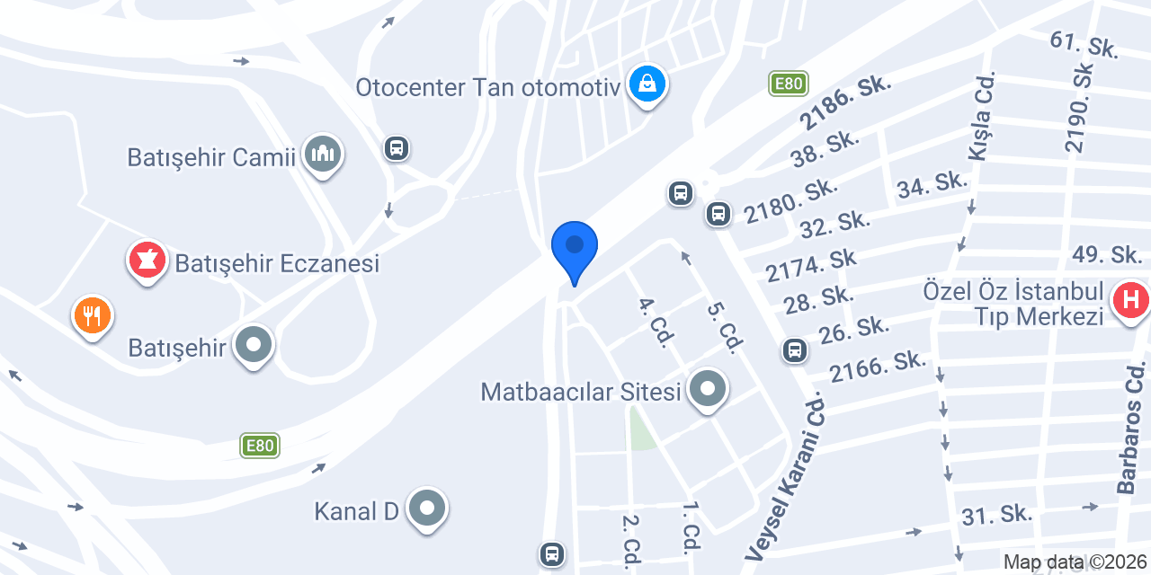 Mat Center Taksi konumu