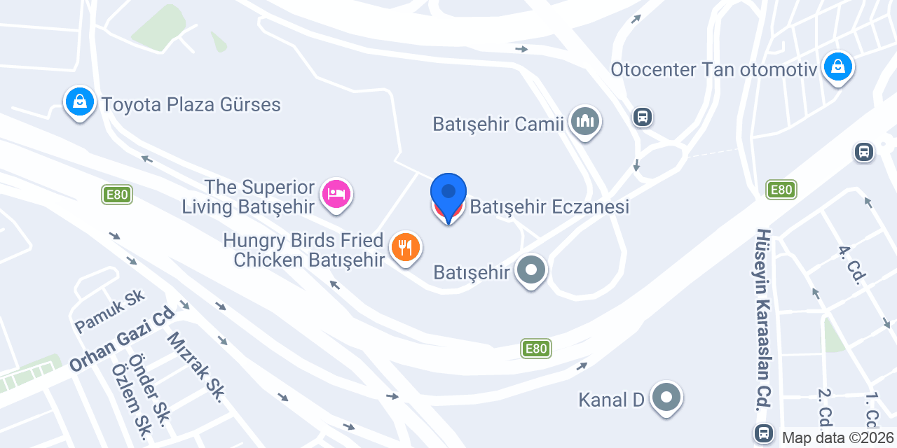 Batışehir Eczanesi konumu