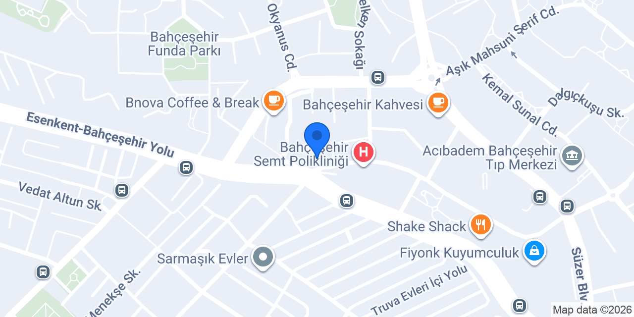Bahçeşehir onurkent fırın & Cafe (ekmek evi) konumu