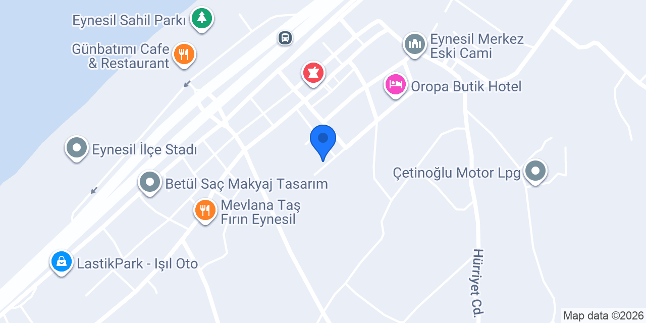 Eynesil Ziraat Odası konumu