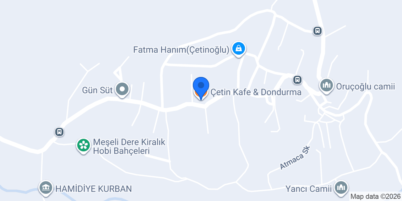 Çetin Kafe & Dondurma konumu