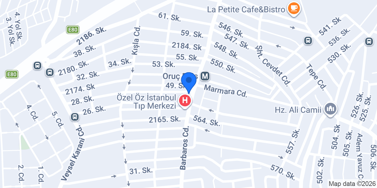 Özel Işık Tıp Merkezi konumu
