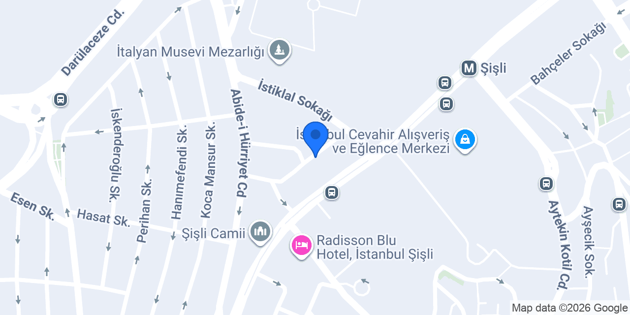Şişli Family Time Suites konumu