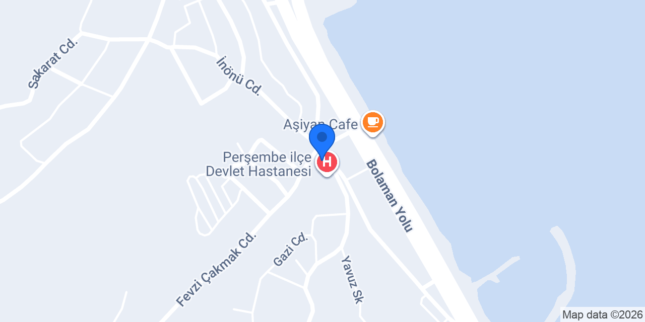 Perşembe Merkez Aile Sağlık Mrk. konumu