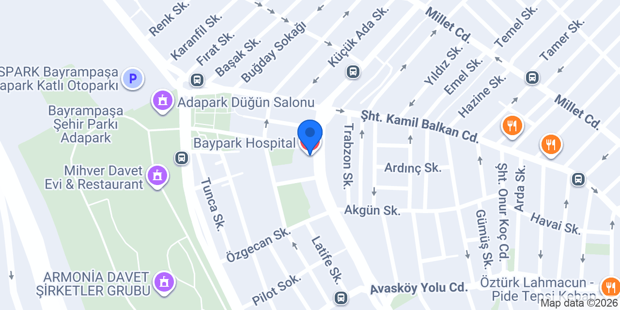 Baypark Hospital konumu