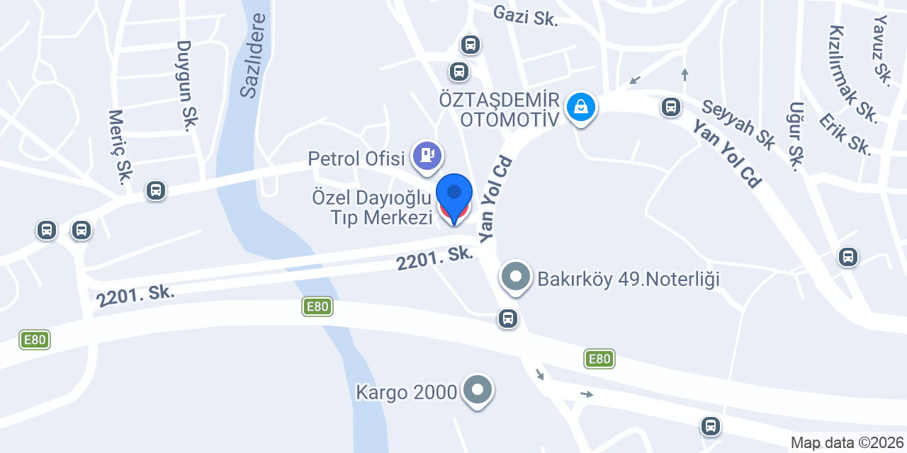 Özel Dayıoğlu Tıp Merkezi konumu
