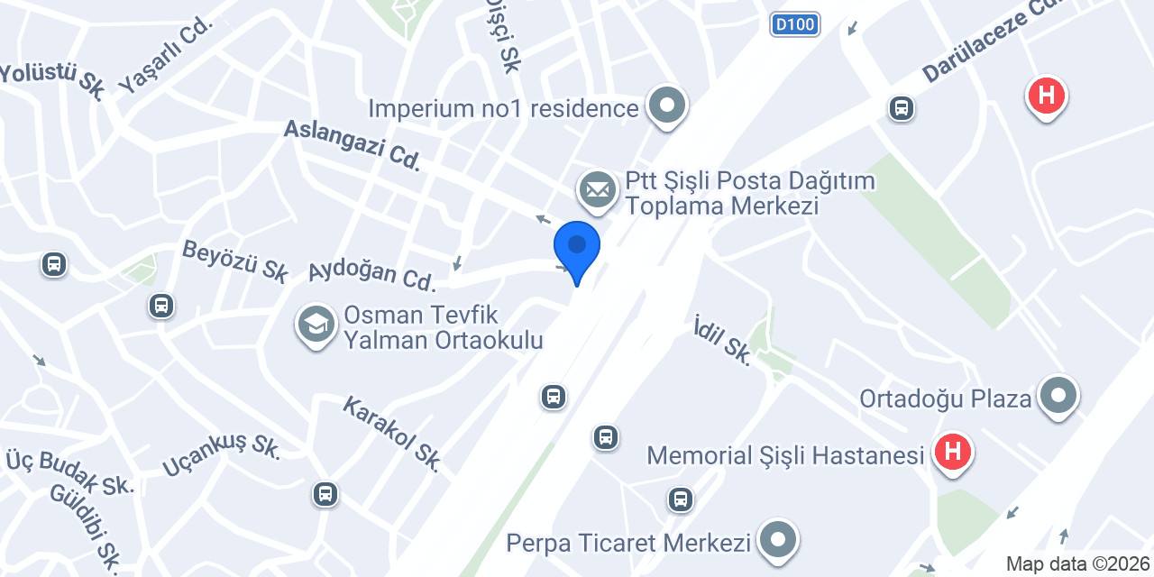 Terasevler Taksi konumu