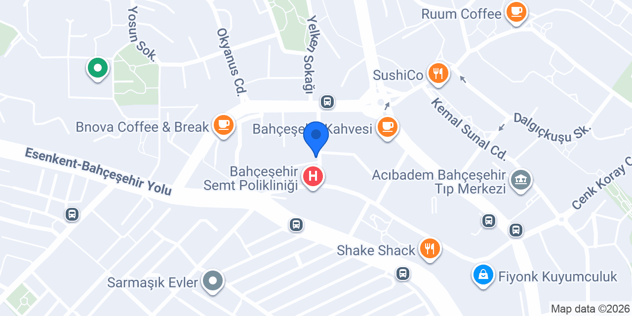 Arka Coffee Bahçeşehir konumu