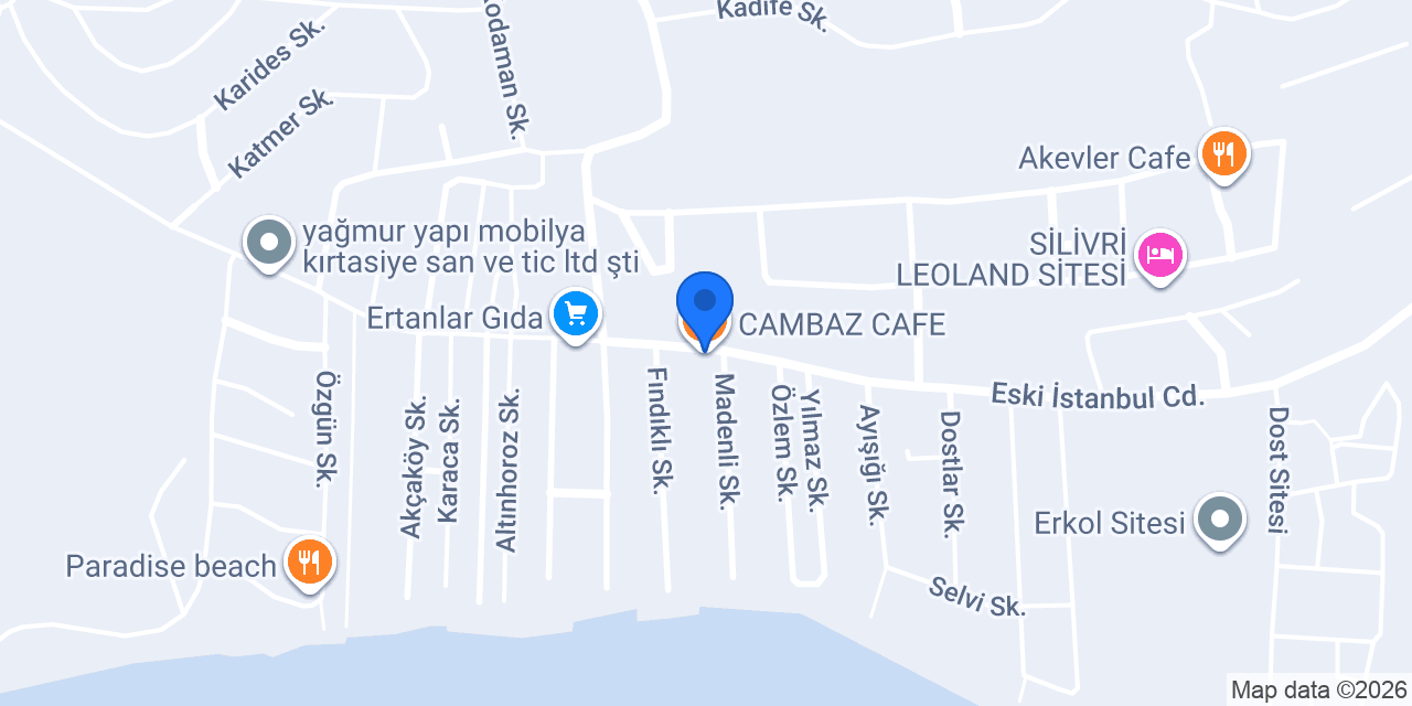 CAMBAZ CAFE konumu