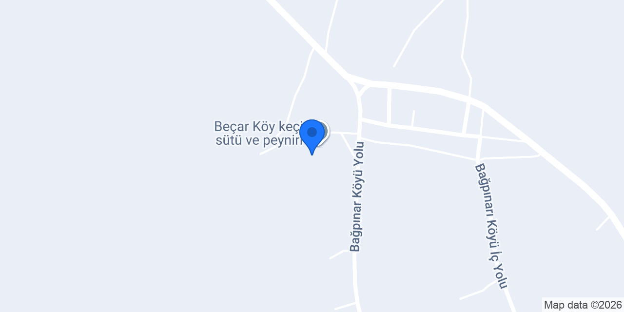 Beçar Köy keçi sütü ve peyniri konumu