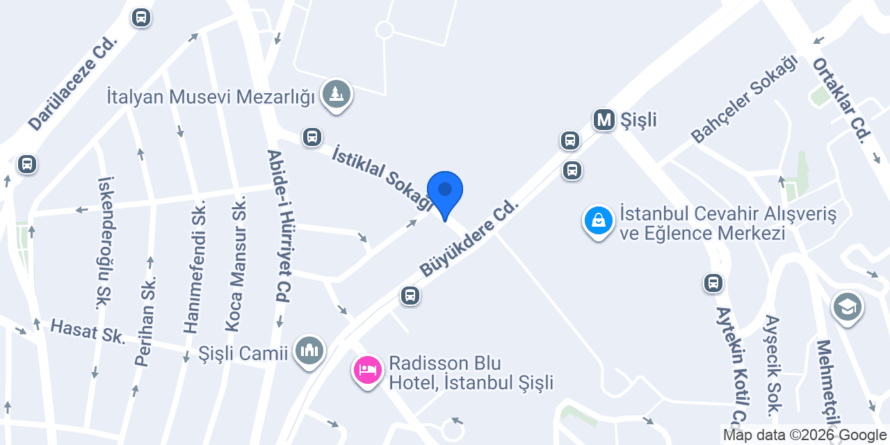 Pan Pizza Şişli konumu