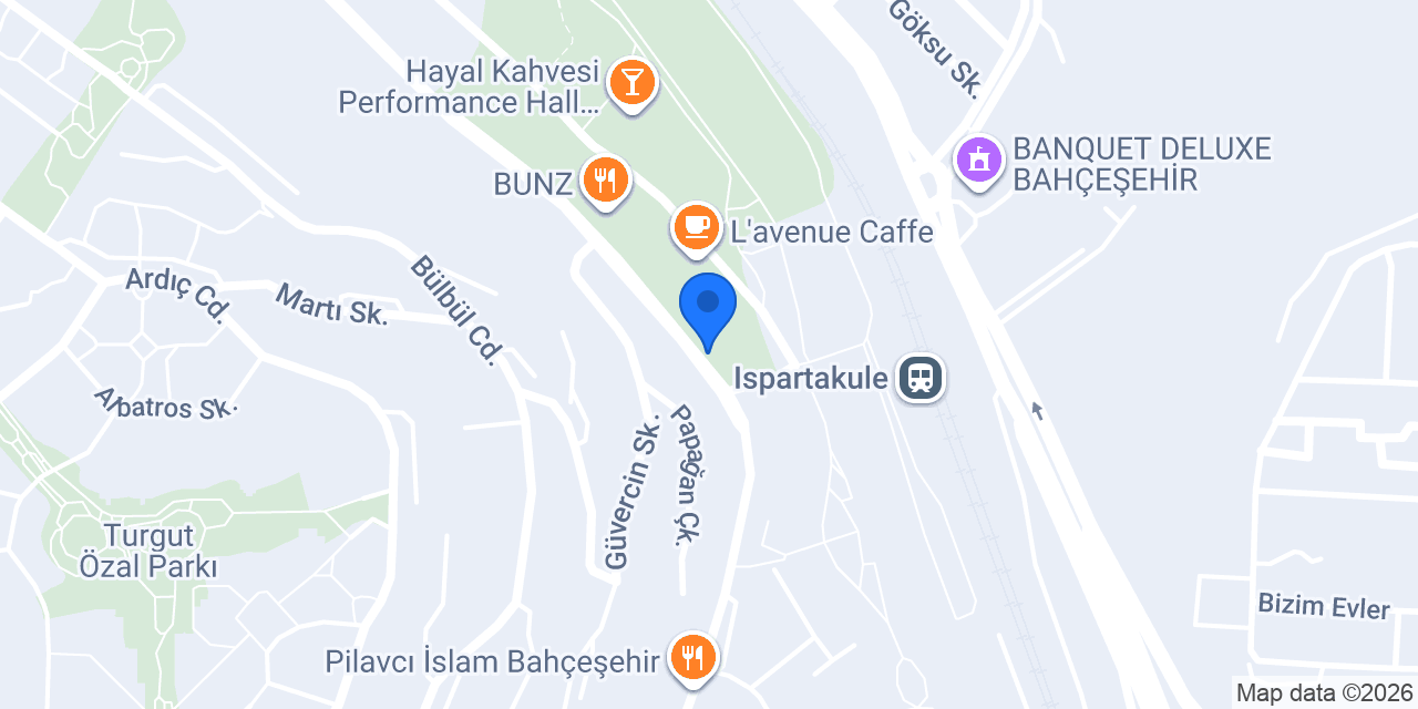 Kahve Bulvarı Bahçeşehir konumu