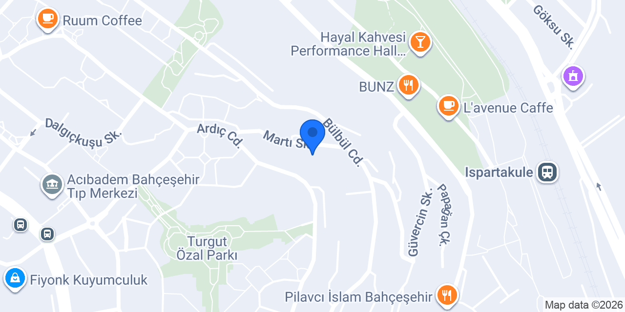Dimari Anaokulu Bahçeşehir konumu