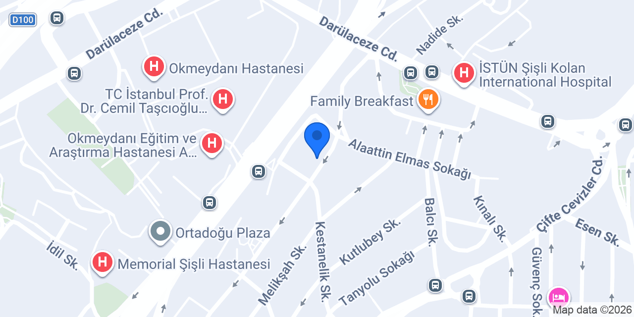 Terasda Bahçe konumu