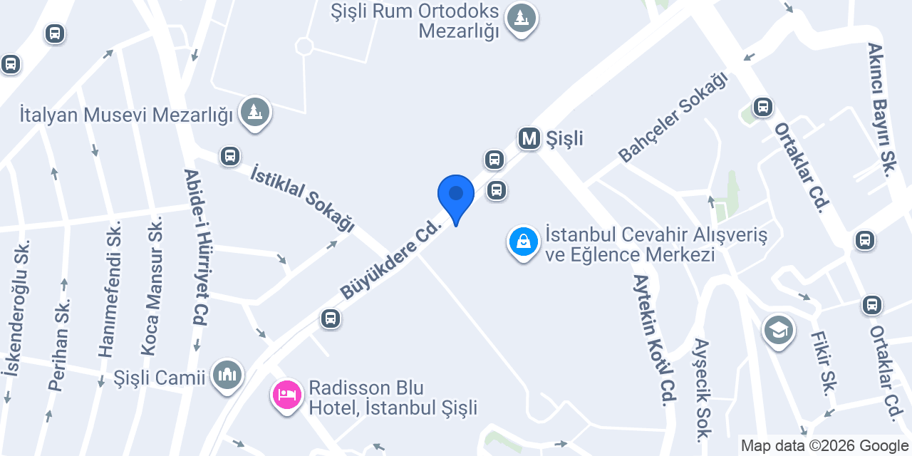 Cevahir Teashop konumu