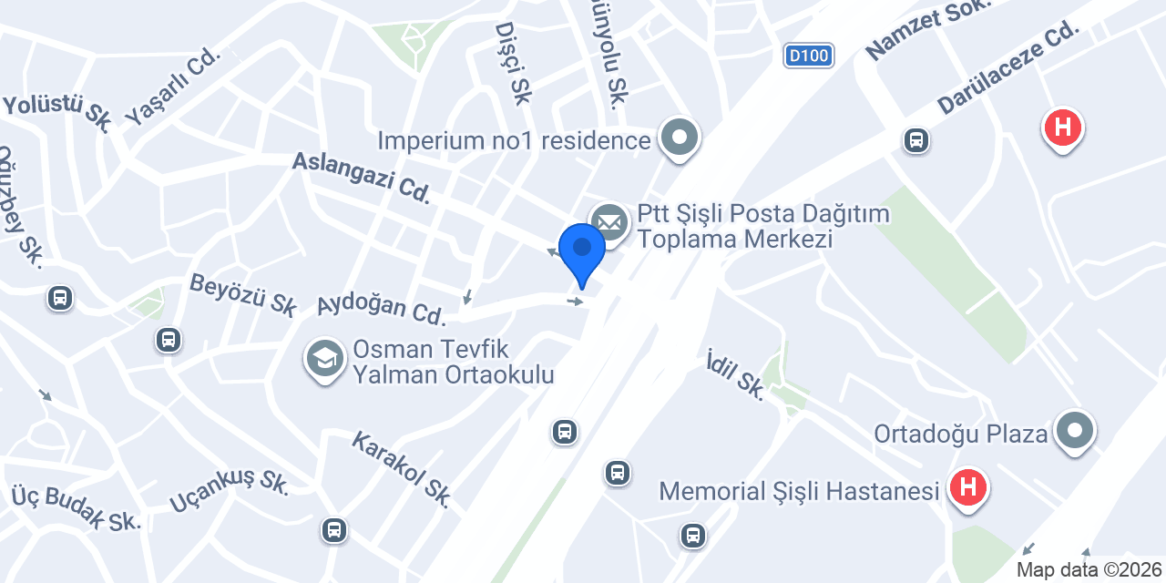 İstanbul Hiperbarik Kliniği konumu