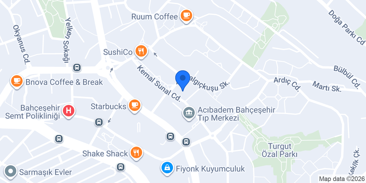 Bahceşehir Blue coral Petshop konumu