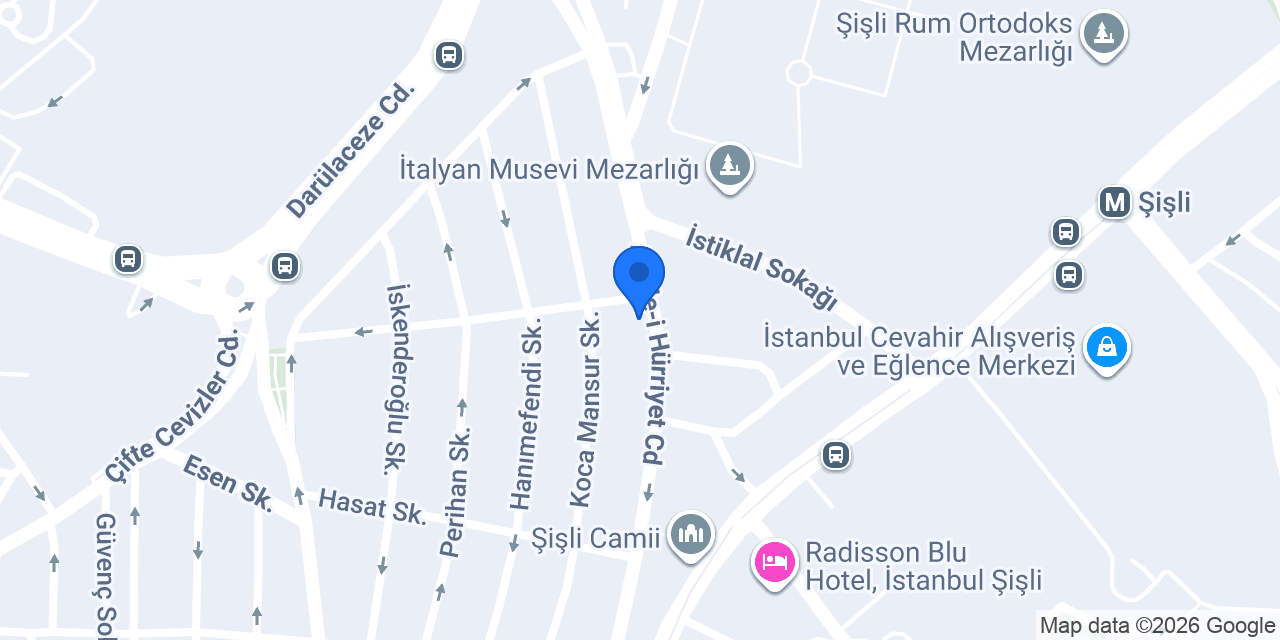 Şişli Fulya Eczanesi konumu