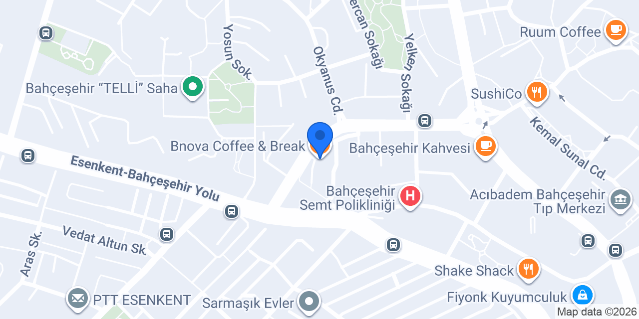 Bnova Coffee & Break konumu