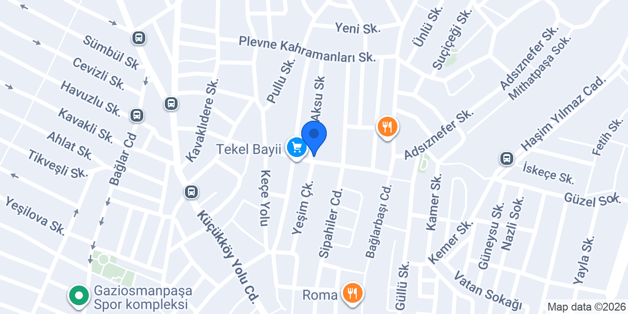 CBA Toptan Gıda Tedarik konumu
