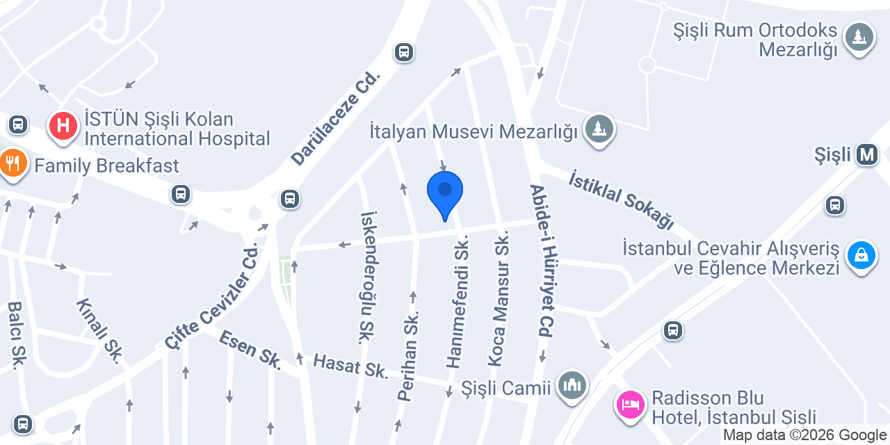 hayat su şişli konumu