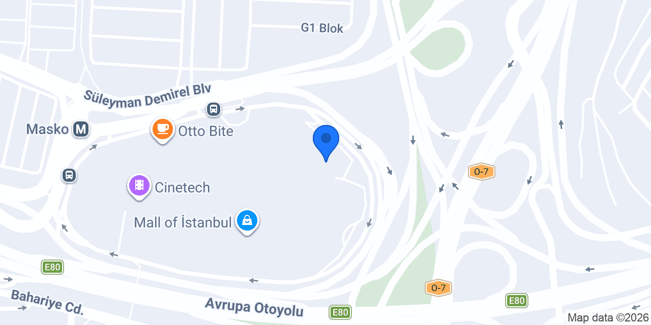 QNB İkitelli Şubesi konumu