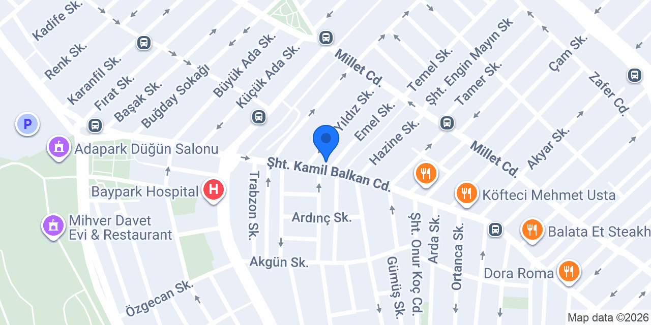 Eczane Yener konumu