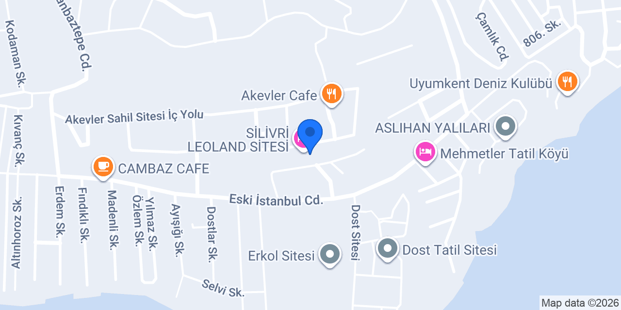 SİLİVRİ LEOLAND SİTESİ konumu