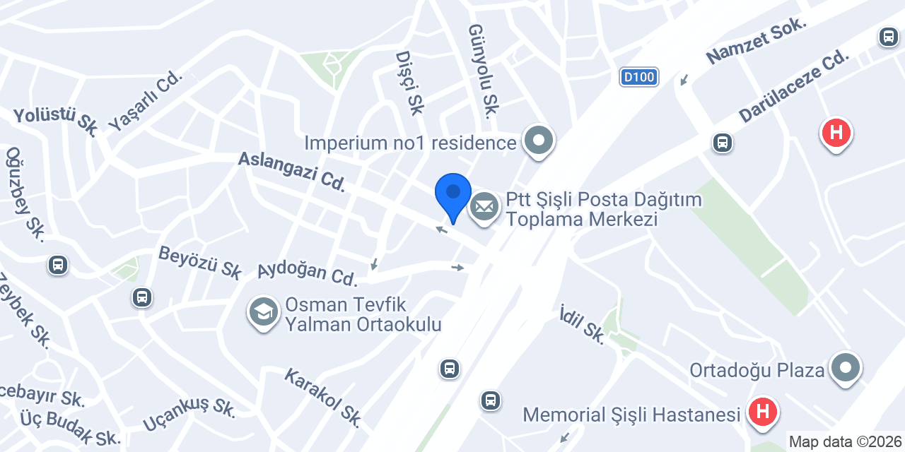 Yeni Sahra Sürücü Kursu konumu