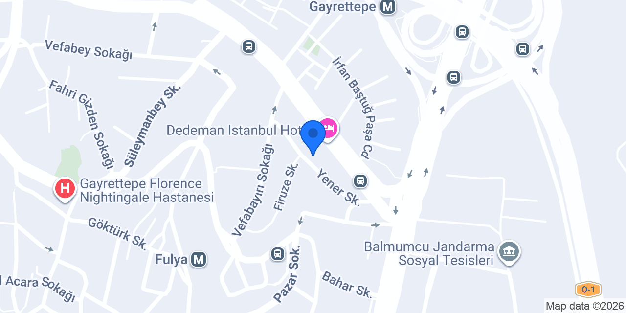 Drywhite Kuru Temizleme konumu