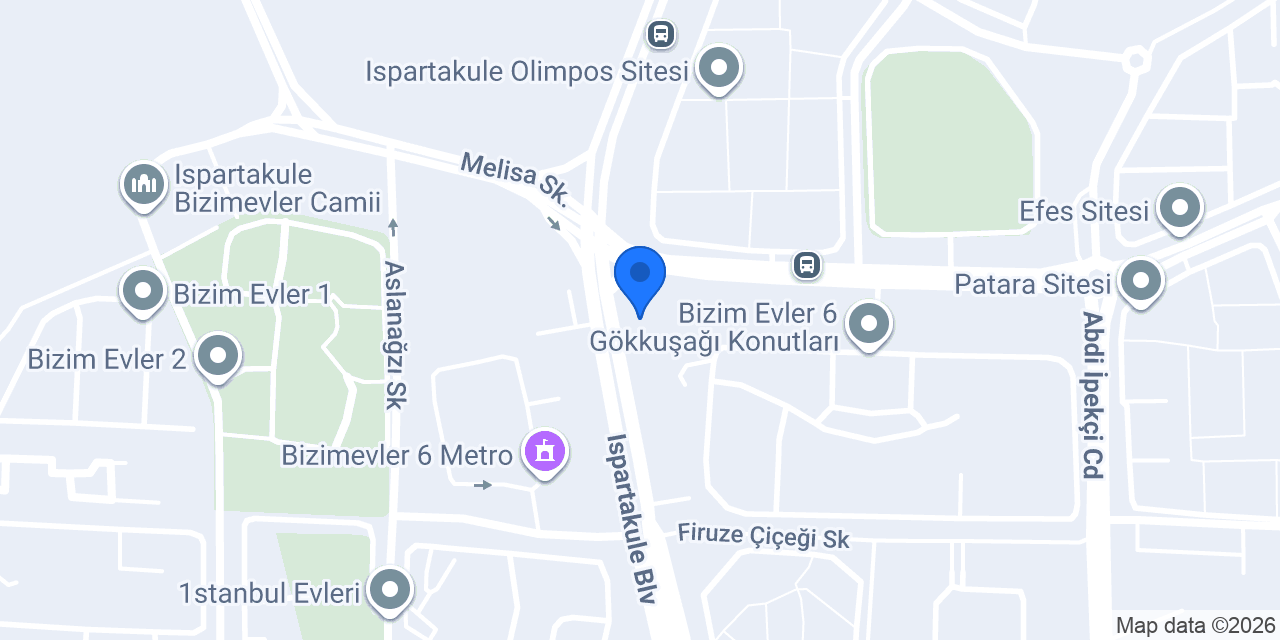 Garanti BBVA Ispartakule Şubesi konumu