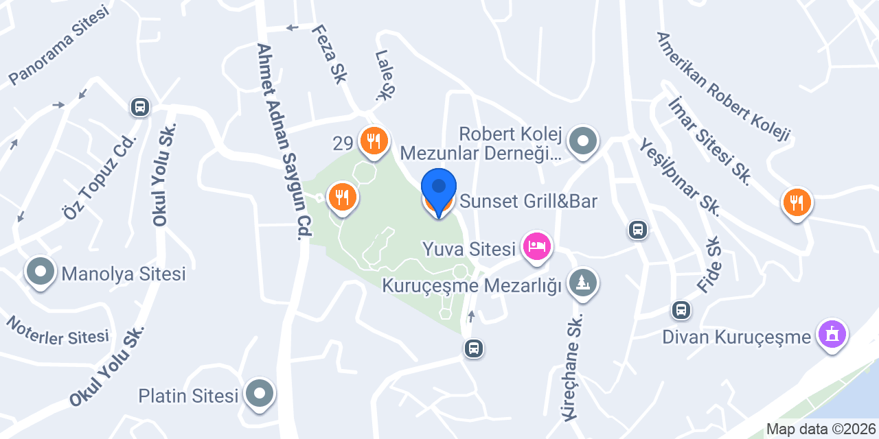 Sunset Grill&Bar konumu