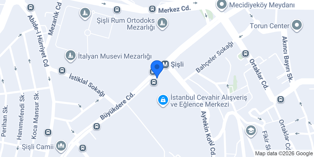 Vodafone Cep Merkezi konumu