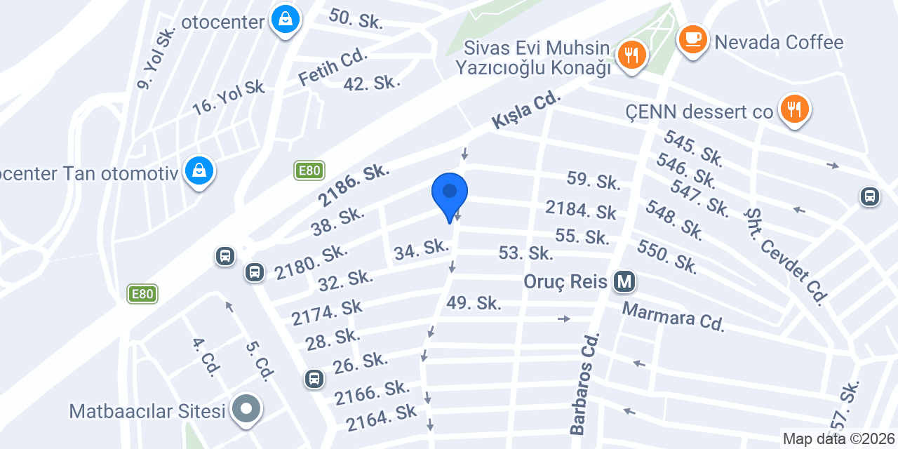 Ulu Yapı Market konumu