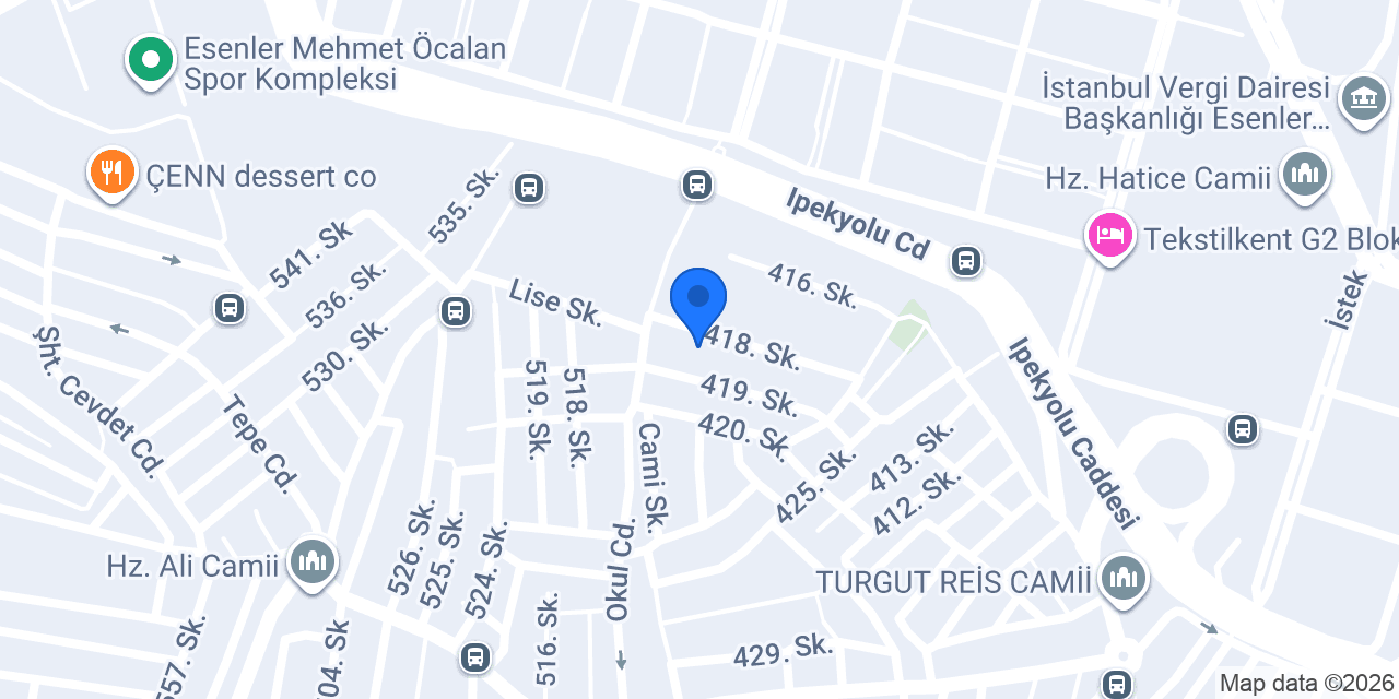 BrkNet Dijital Web Ajans konumu
