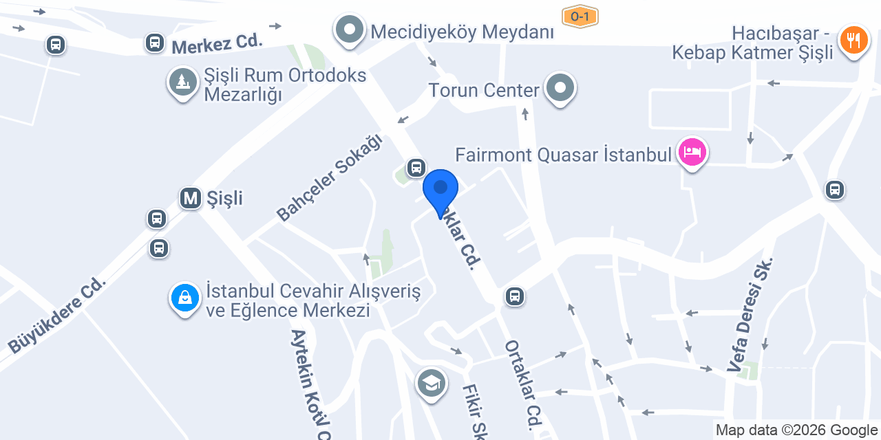Ortaklar Petshop konumu