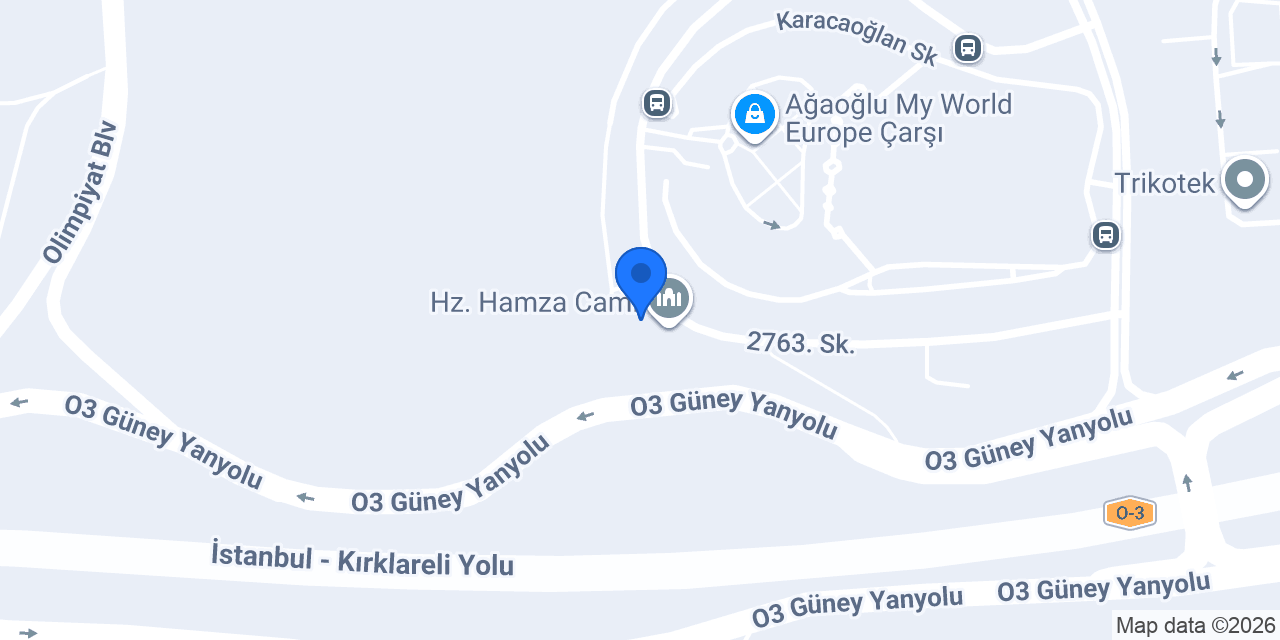 Hz. Hamza Cami konumu