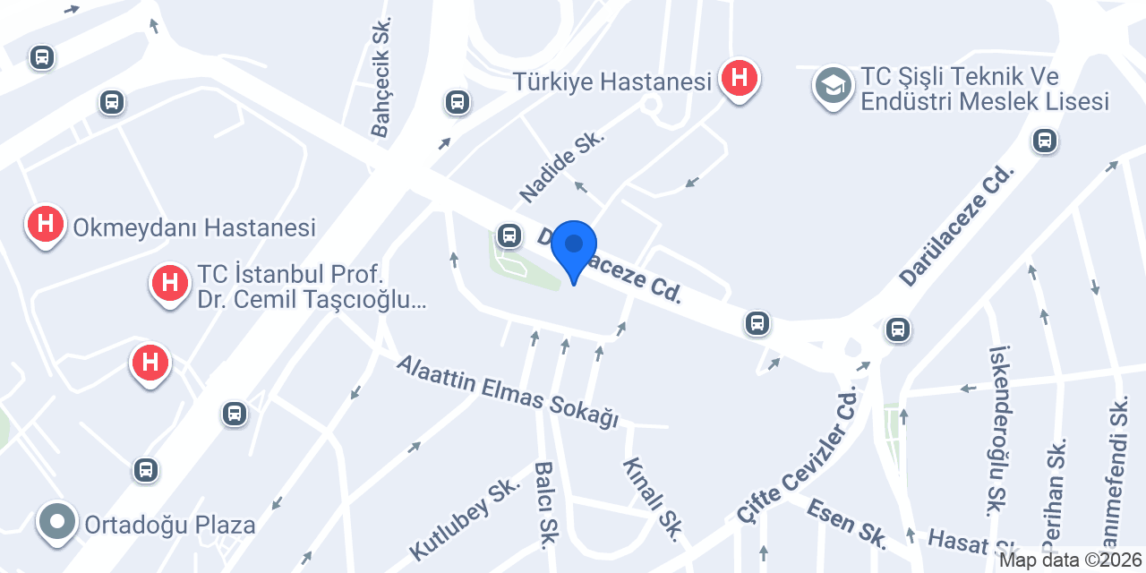 Huzur Eczanesi konumu
