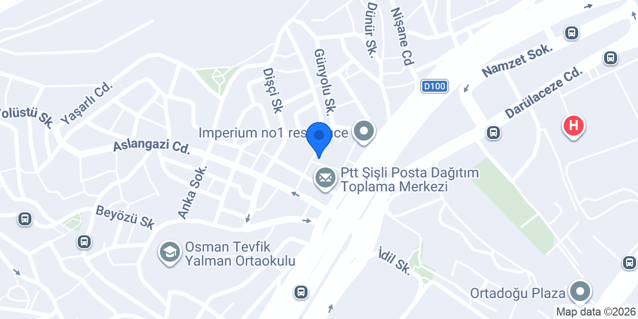 BRT Yapı konumu