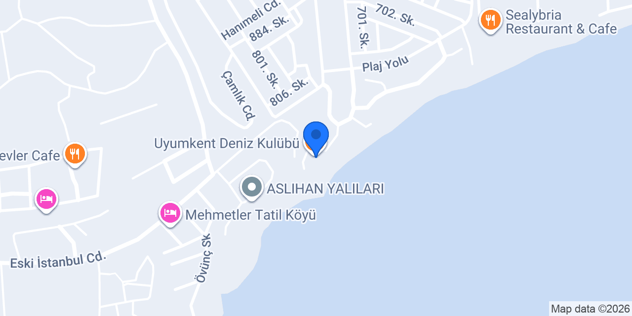Uyumkent Deniz Kulübü konumu