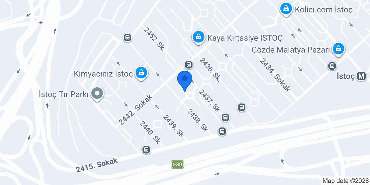 Aga Burger İstoç konumu