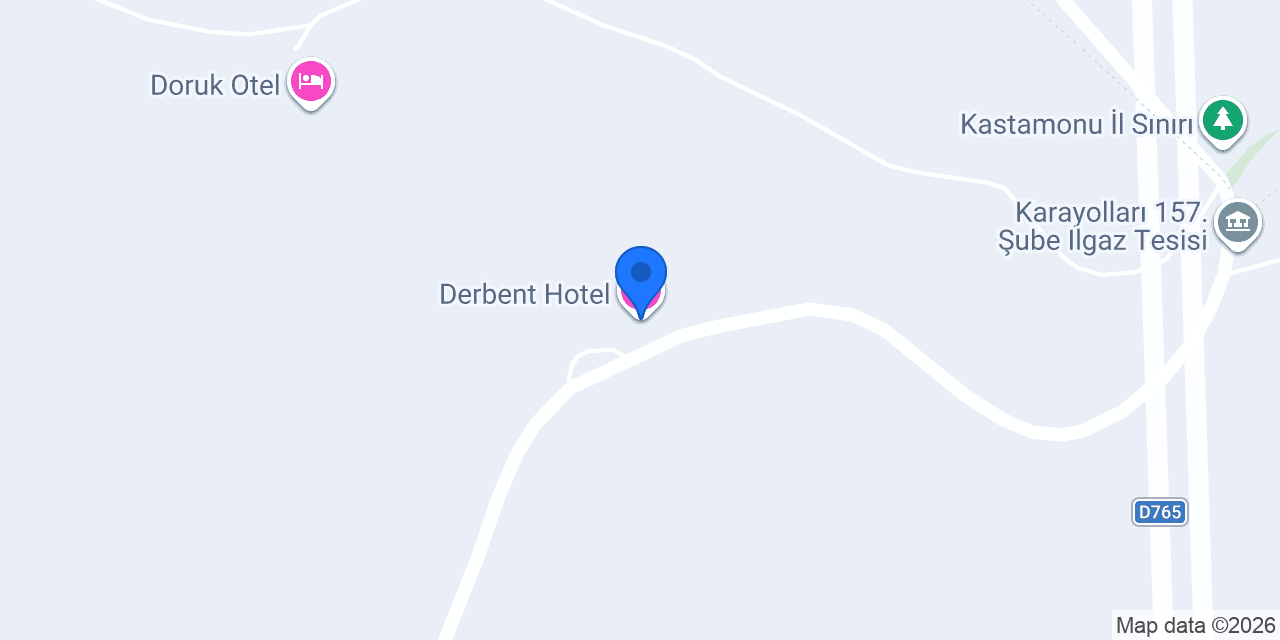 Derbent Hotel konumu