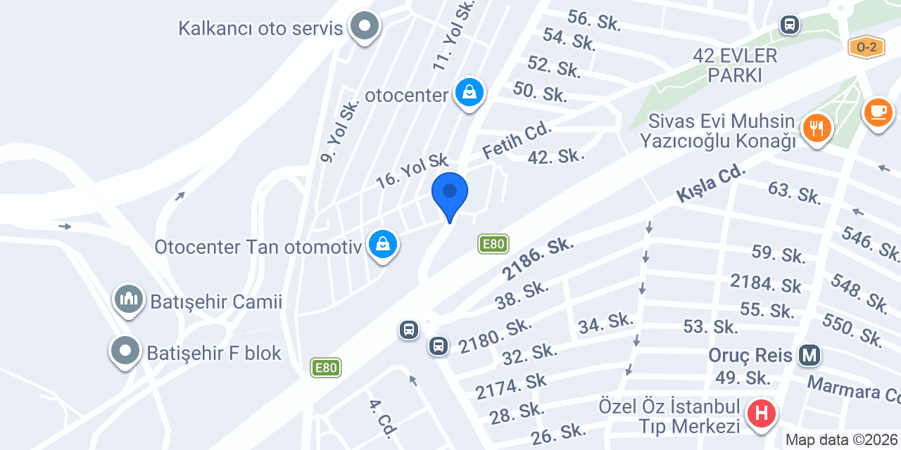 Güler Rent A Car konumu