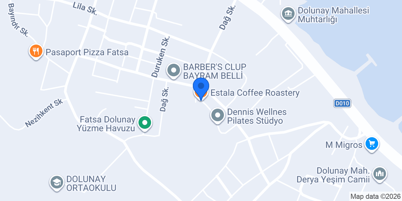 Estala Coffee Roastery konumu