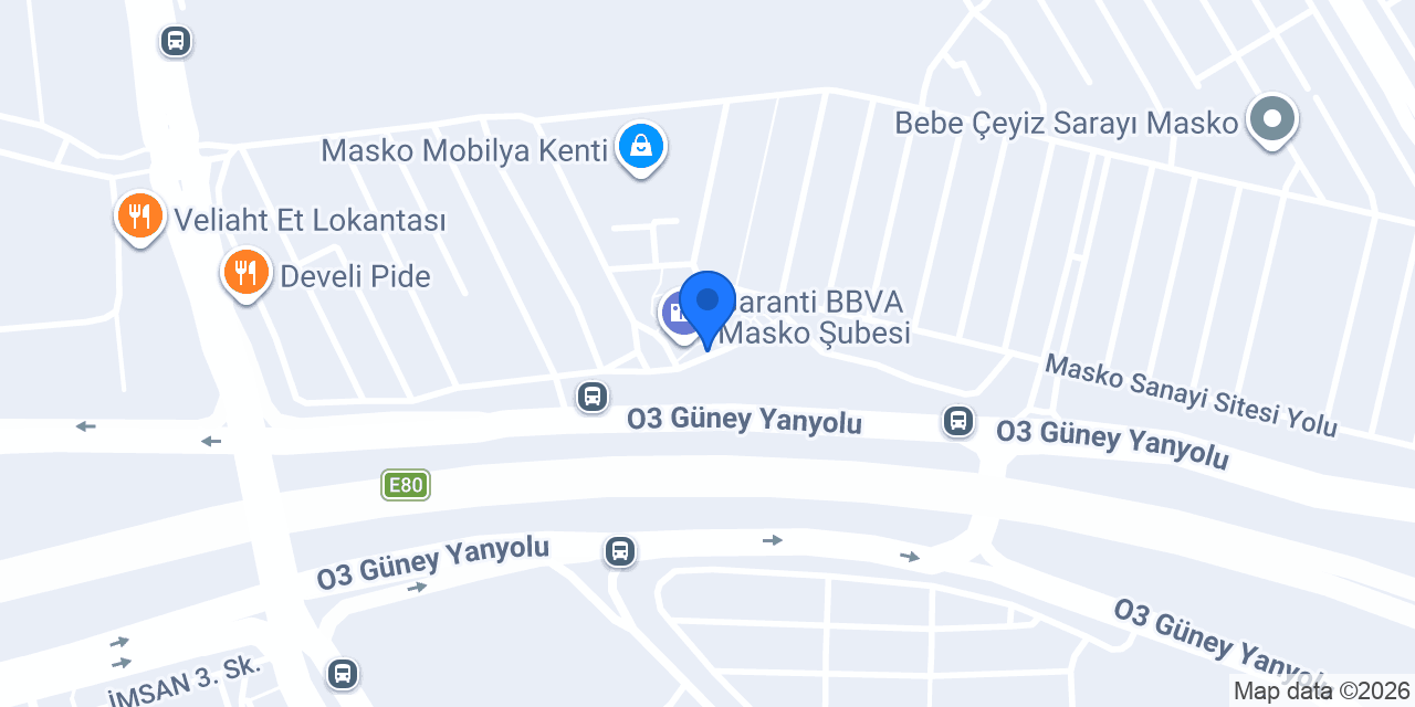Akbank Masko Şubesi konumu